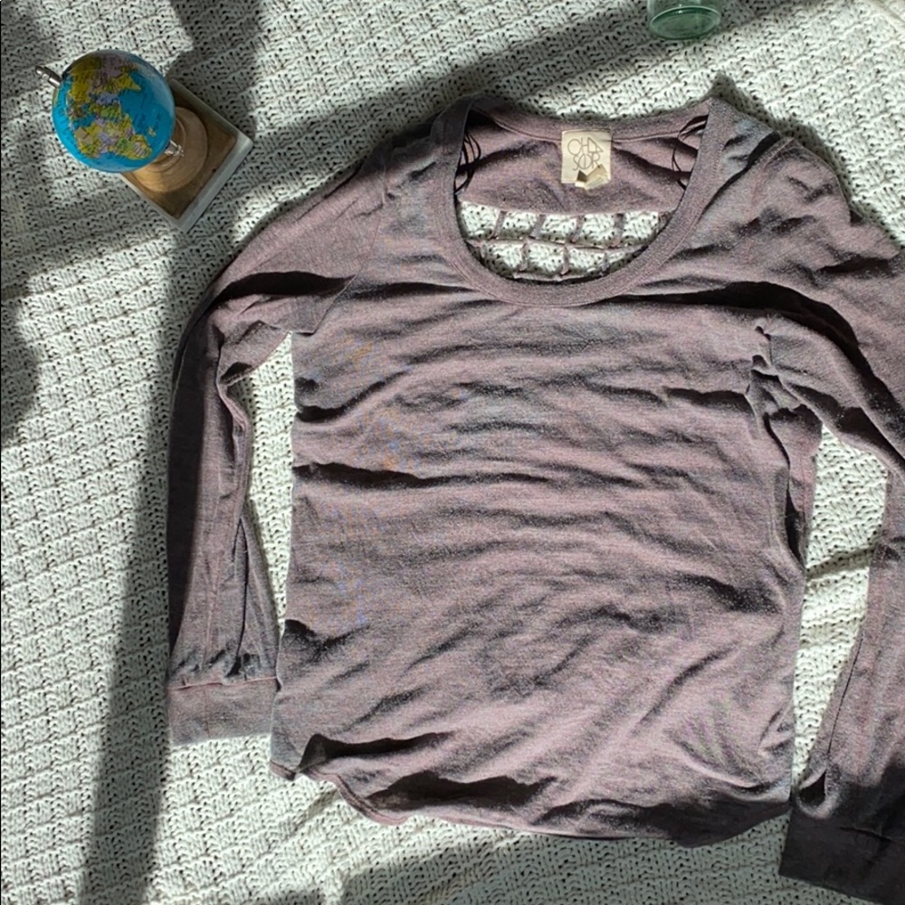 Tie back shirt